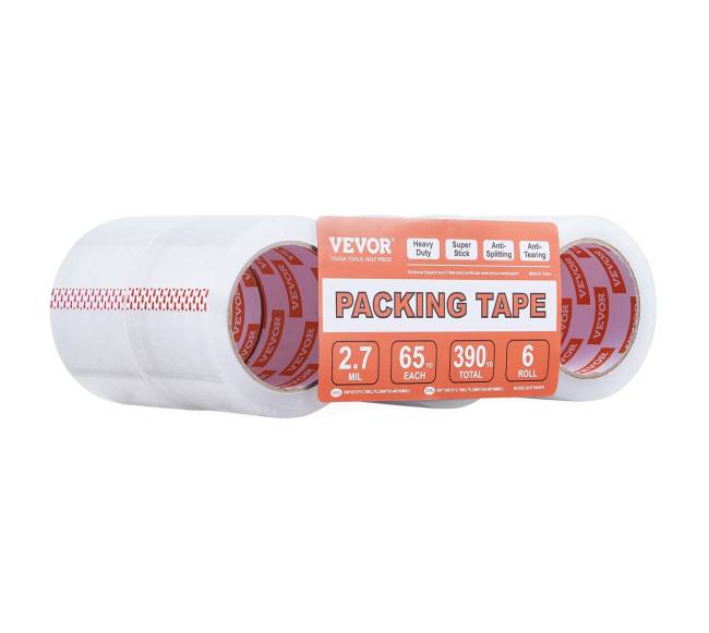 Skaidri pakavimo juosta, 6 vnt. rulonai10