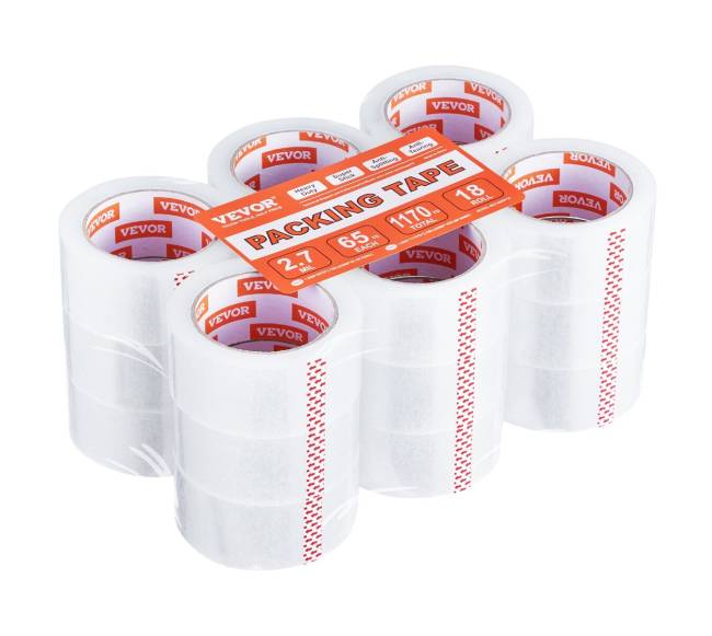 Skaidri lipni juosta, 18 rulonėlių, 59.4 m9