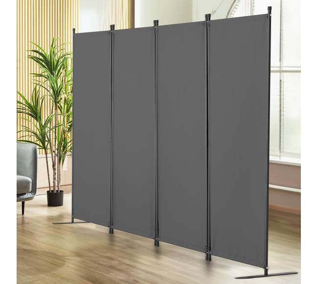 Kambario pertvara, 4 panelių, pilka7