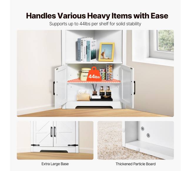 Kampinė spintelė su reguliuojamomis lentynomis4