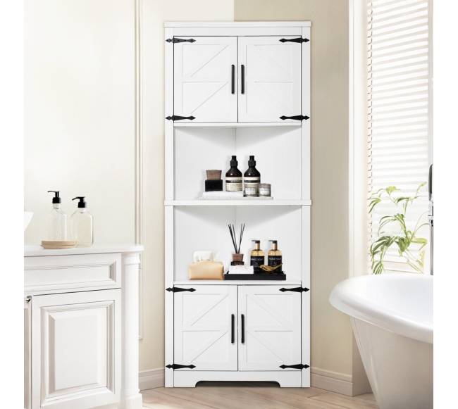 Kampinė spintelė su reguliuojamomis lentynomis7