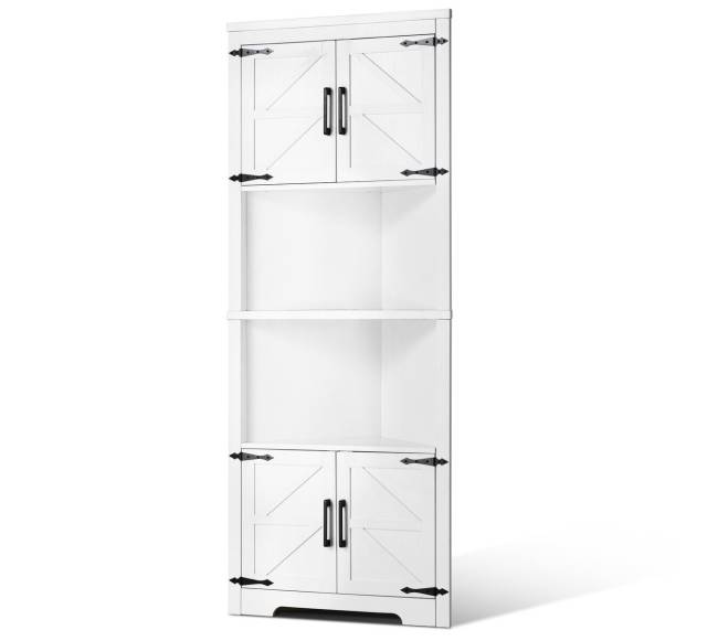 Kampinė spintelė su reguliuojamomis lentynomis8