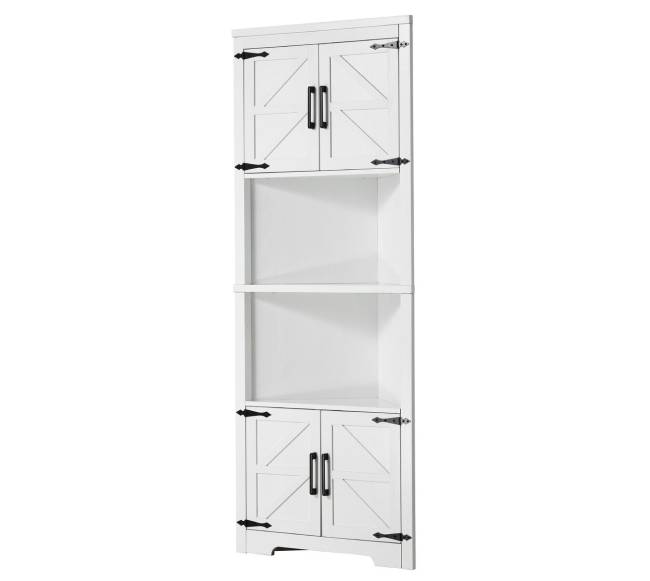 Kampinė spintelė su reguliuojamomis lentynomis10