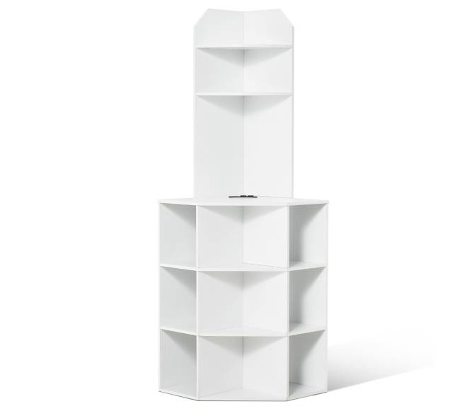 Kampinė spintelė su įmontuota įkrovimo stotimi0