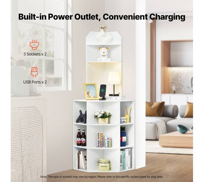 Kampinė spintelė su įmontuota įkrovimo stotimi1