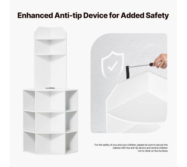 Kampinė spintelė su įmontuota įkrovimo stotimi5