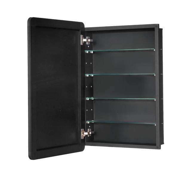 Vonios spintelė su veidrodžiu ir reguliuojamomis lentynomis0