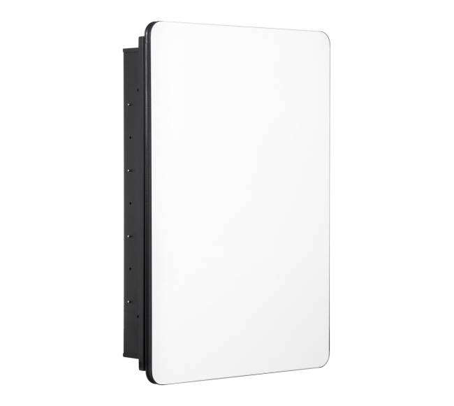 Vonios spintelė su veidrodžiu ir reguliuojamomis lentynomis8