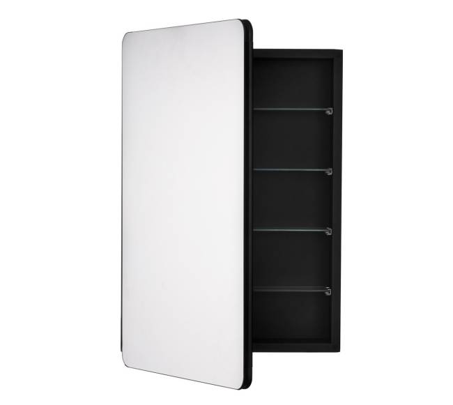 Vonios spintelė su veidrodžiu ir reguliuojamomis lentynomis10