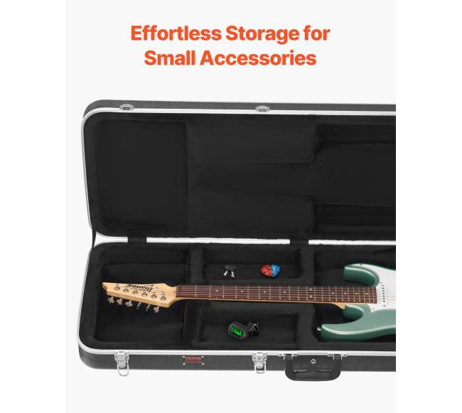Elektrinės gitaros dėklas su užraktu ir raktu6