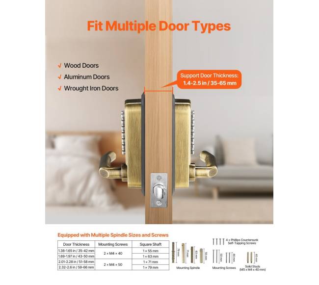 Mechaninė raktinė spyna be rakto2