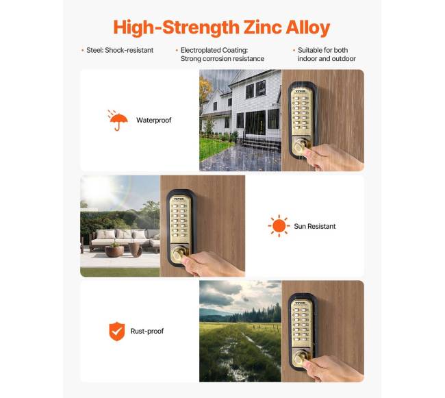 Mechaninė raktinė spyna be rakto5