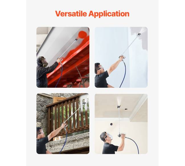 Purškimo pistoleto rinkinys be oro dažų 3600 PSI5