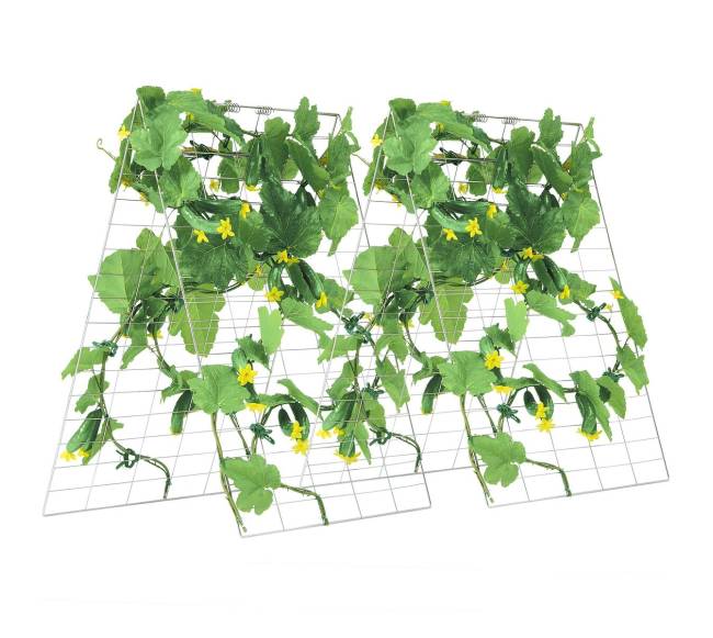 Sulankstomas agurkų treliažas sodo 90 x 140 cm9