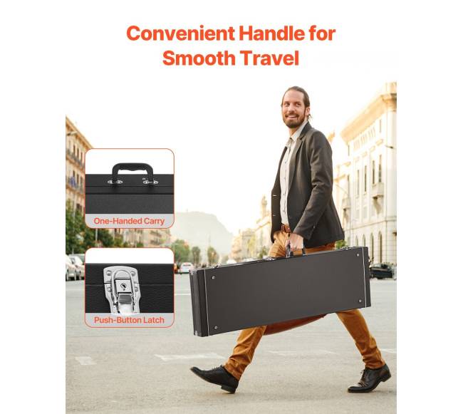 Boso gitaros dėklas su spyna, 122 cm4