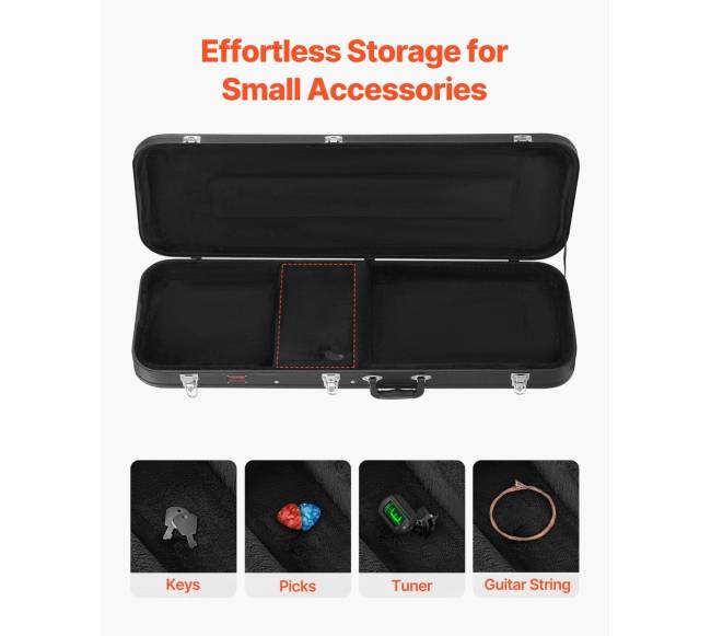 Boso gitaros dėklas su spyna, 122 cm6