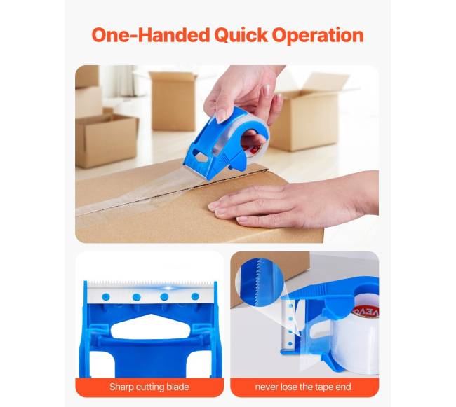 Pakavimo juosta su laikikliu 6 vnt. 23m 2.7 mil4