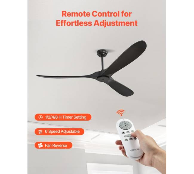 72 cm lubų ventiliatorius su mediniais sparnais be šviesos4