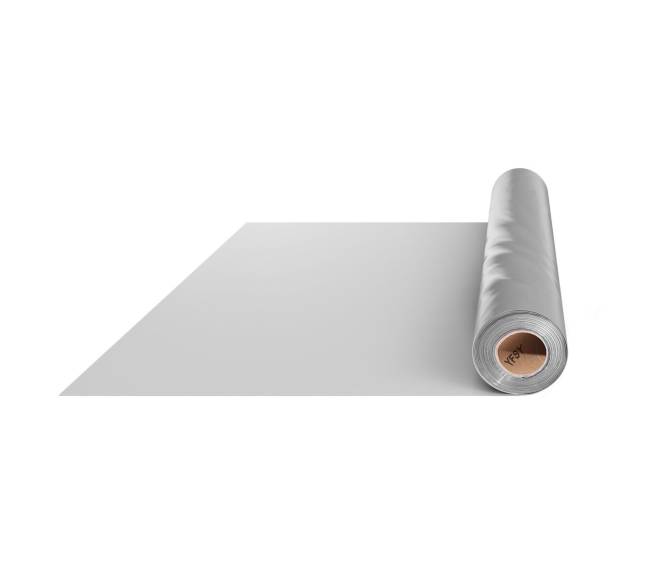 Storas polietileno plėvelės ritinys pilkas 2 x 50 m9