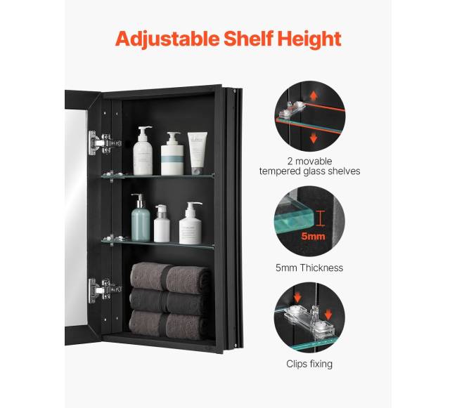 Veidrodis su reguliuojamomis lentynomis2