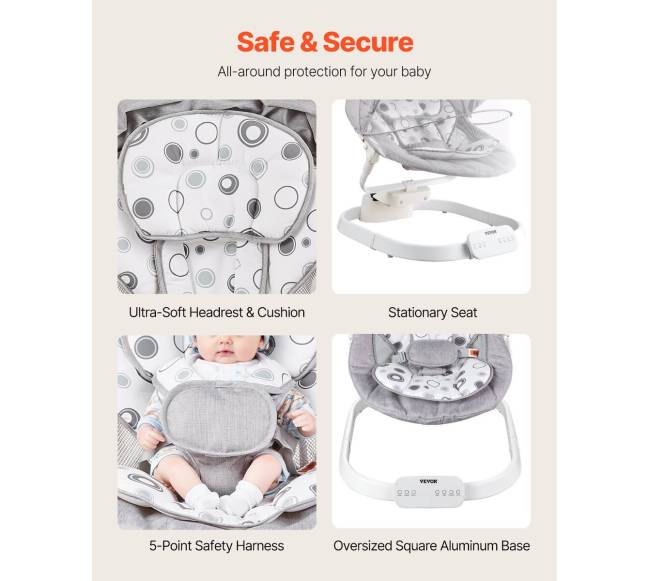 Kūdikio supynės su nuotolinio valdymo pultu5