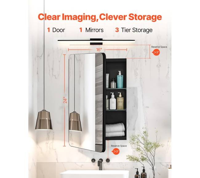 Medicininė spintelė su veidrodžiu1