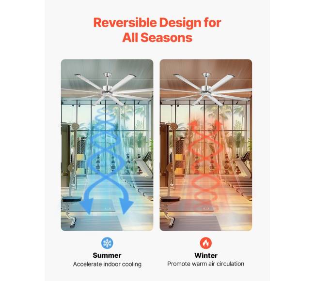 213 cm aliuminio lubų ventiliatorius be šviesos3