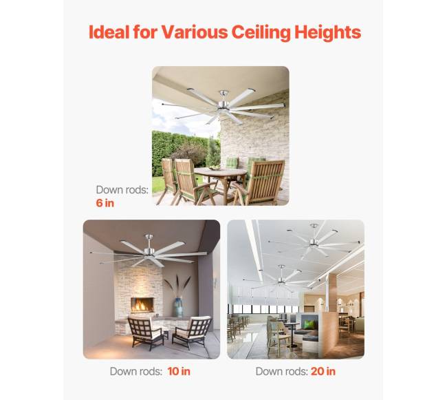 213 cm aliuminio lubų ventiliatorius be šviesos5