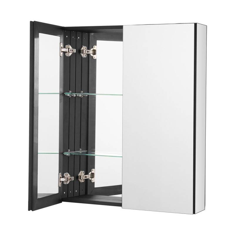 Vaistų spintelė su veidrodžiu ir lentynomis0