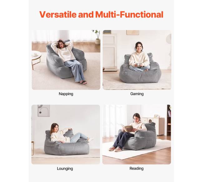 Sėdmaišis su porankiais suaugusiems, pilkas5