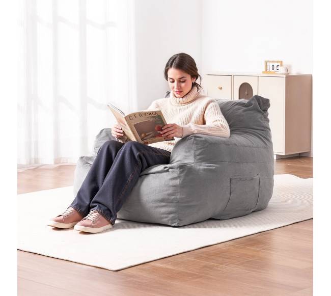 Sėdmaišis su porankiais suaugusiems, pilkas7