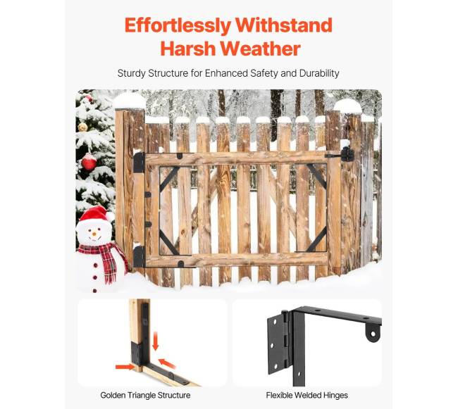 Vartų kampinis laikiklis, 2 komplektai2