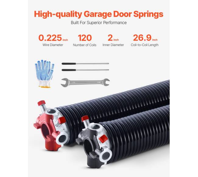 garažo vartų Torsioninės Spyruoklės su Vyniojimo Strypais1