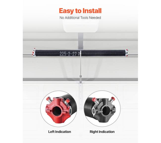 garažo vartų Torsioninės Spyruoklės su Vyniojimo Strypais4