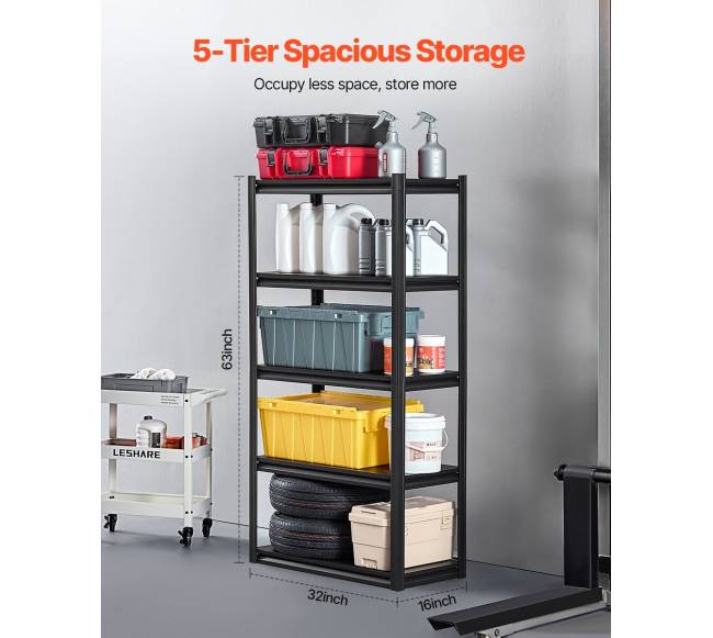 Penkių lygių sandėliavimo lentynos garažui2