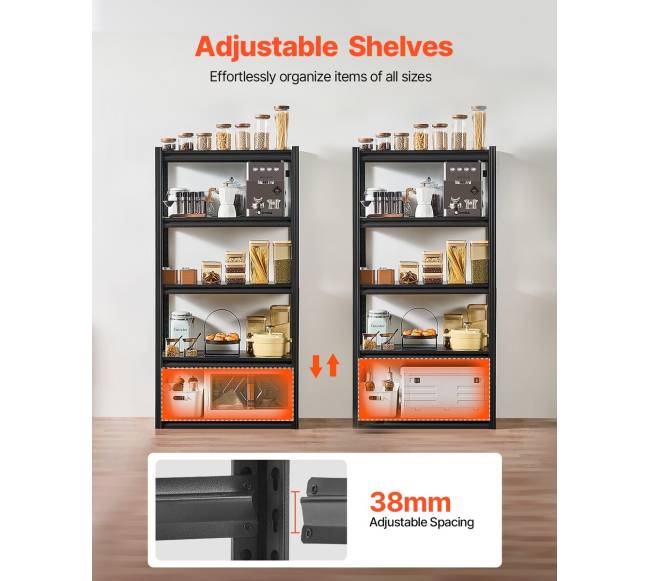 Penkių lygių sandėliavimo lentynos garažui3