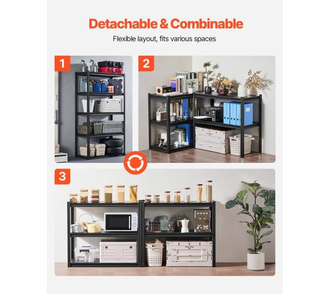 Sandėliavimo lentyna 5 pakopų, 457 x 1016 x 1828 mm4