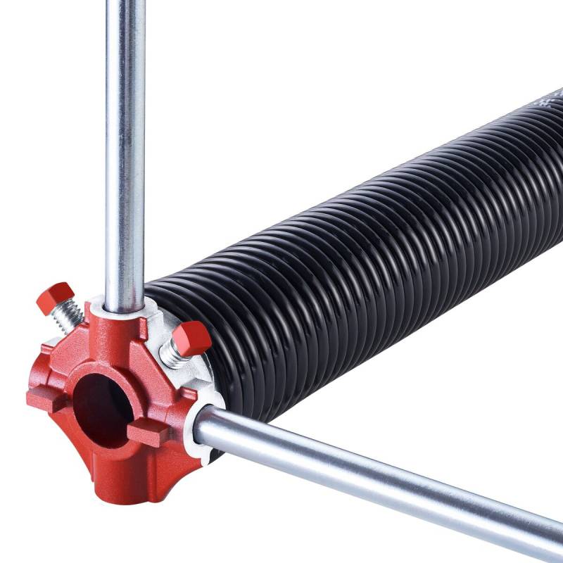 Garažo durų torsioninės spyruoklės 6.35 x 50.8 x 787 mm su prasukimo lazdomis0