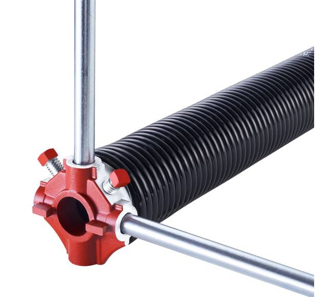 Garažo durų torsioninės spyruoklės 6.35 x 50.8 x 787 mm su prasukimo lazdomis10