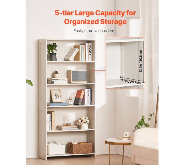 5 lentynų medinė knygų lentyna2