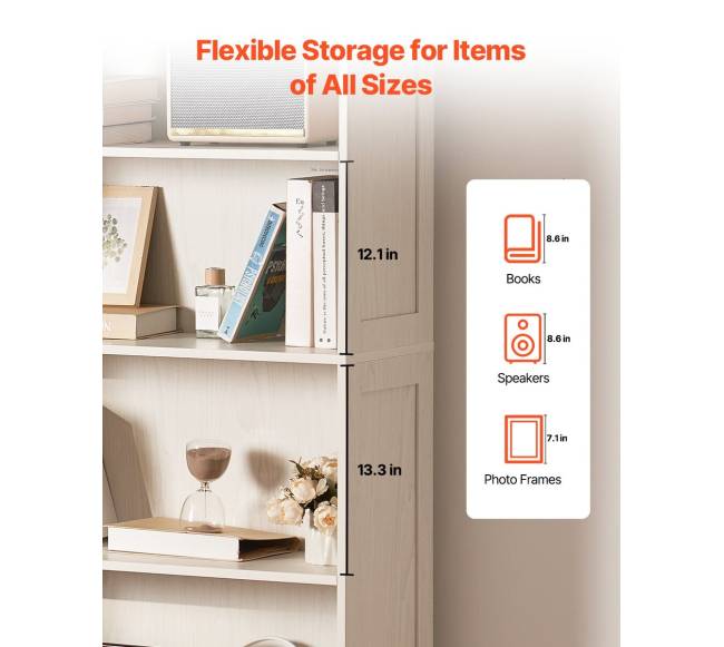 5 lentynų medinė knygų lentyna4