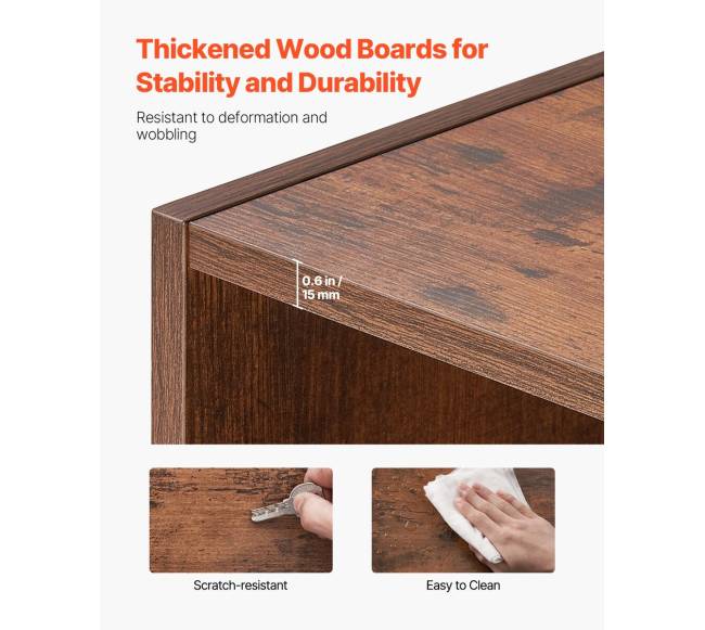 5 aukštų siaura medinė knygų spinta3