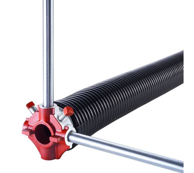 Garažo vartų sukimo spyruoklės su vyniojimo strypais0