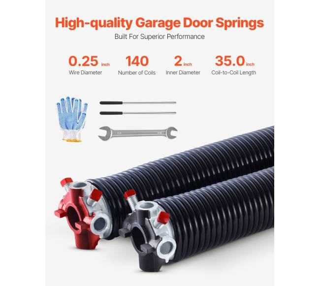 Garažo vartų sukimo spyruoklės su vyniojimo strypais1