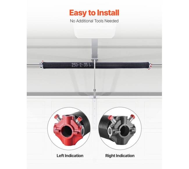 Garažo vartų sukimo spyruoklės su vyniojimo strypais4