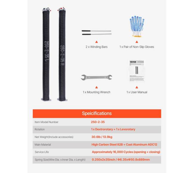 Garažo vartų sukimo spyruoklės su vyniojimo strypais6