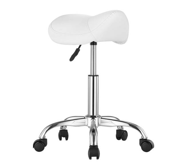 Balno formos pasukamas kėdė su ratukais balta0