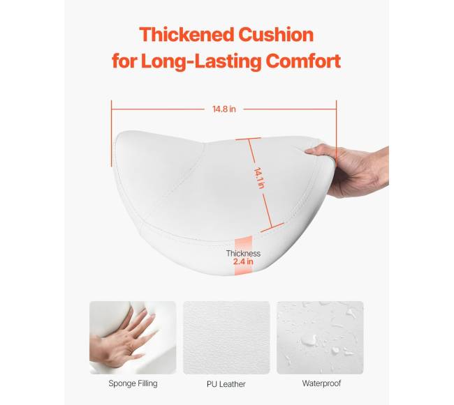 Balno formos pasukamas kėdė su ratukais balta1