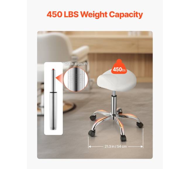 Balno formos pasukamas kėdė su ratukais balta2