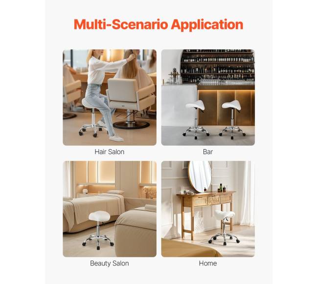 Balno formos pasukamas kėdė su ratukais balta5